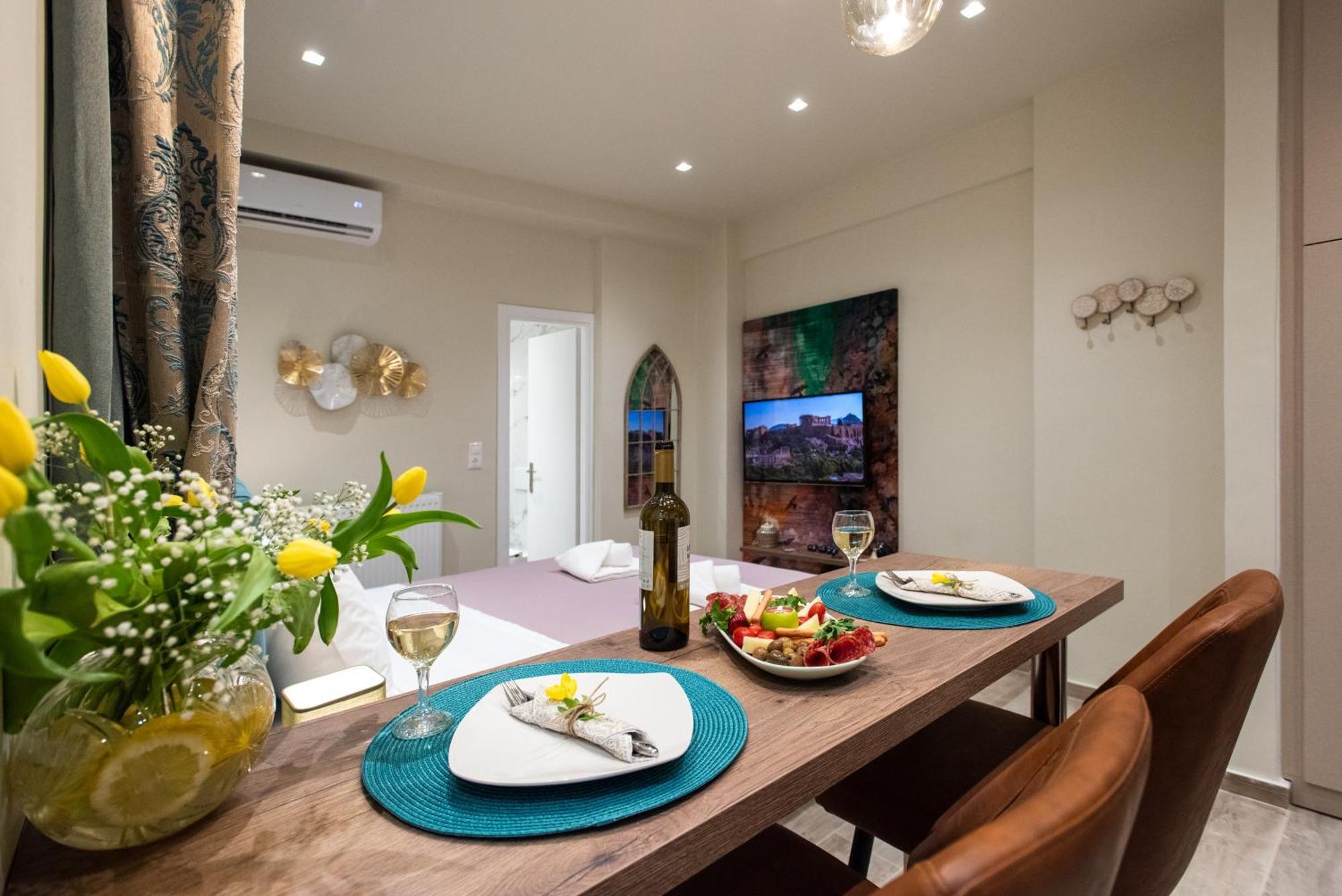 Blue Ark Romantic Studio Under Acropolis Atena Exterior foto