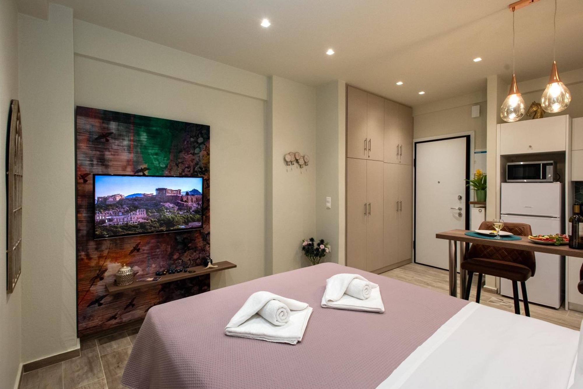 Blue Ark Romantic Studio Under Acropolis Atena Exterior foto